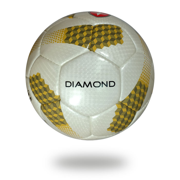 Diamond | white yellow match football