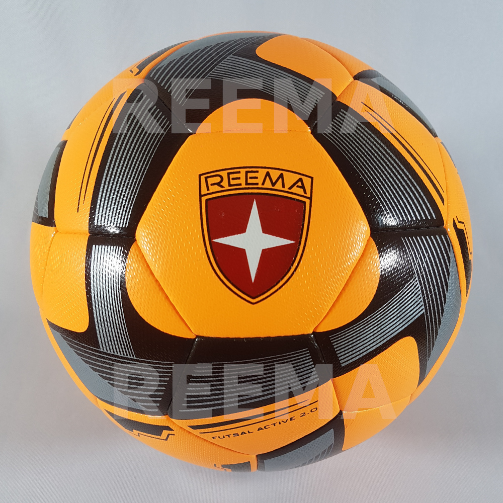 Futsal Active-2020 | Orange black close up of soccer ball white background stock pictures