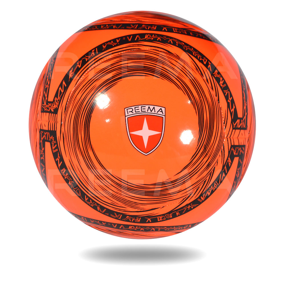 Lite 350 | a round orange-red football printed black circles
