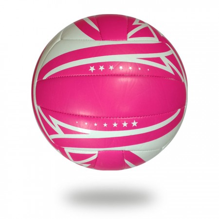 Beach Champ | latex balanced bladder white and pink volleyball