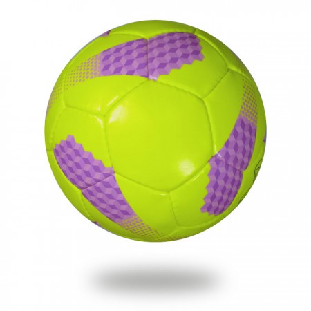 Futsal Flash | light green soccer ball with purple printing