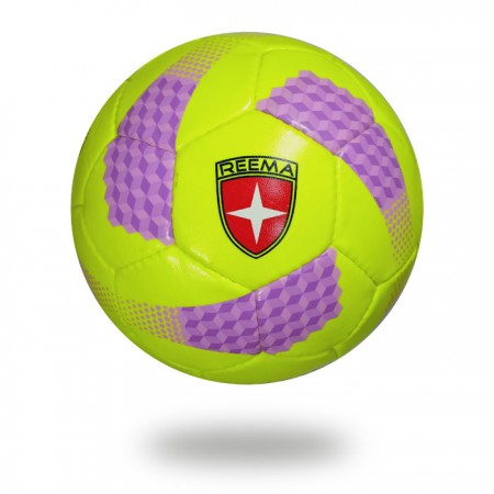Futsal Flash | kids best training soccer ball  light green and purple design