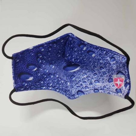 Water Drop Face Mask | Protective Blue Water Reflections face mask