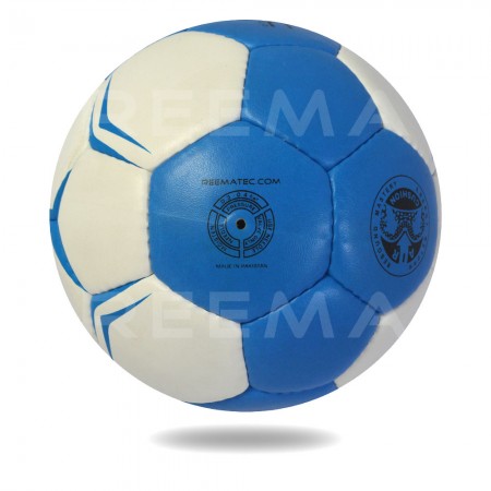 game 2020 | Blue and white  Hand ball with white background